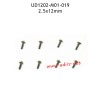 2.5X12MM TM Hexagon Socket Flat Round Head Self Tapping Screws M01-019 for UDIRC UD1202 RC Car