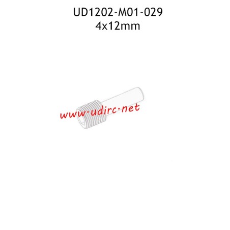 4x12mm Hexagon Socket Set Screws with Long Cylindrical Ends M01-029 for UDIRC UD1202 RC Car