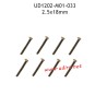 2.5X18MM TM Hexagon Socket Flat Round Head Machine Threaded Screws M01-033 for UDIRC UD1202 RC Truck