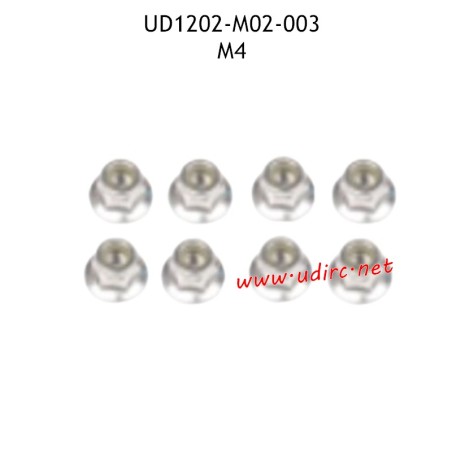 M4 Lock Nut M02-003 Parts for UDIRC UD1202 RC Truck