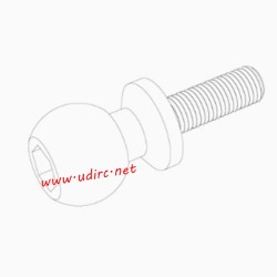 UDIRC UCX2405 Parts 4x9.3mm Hollow Ball Screw UCX24-S006