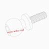 UDIRC UCX2405 Parts 4x9.3mm Hollow Ball Screw UCX24-S006
