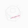 UDIRC UCX2405 Parts M2.5 Hex Flanged Nylon Lock Nut UCX24-S013