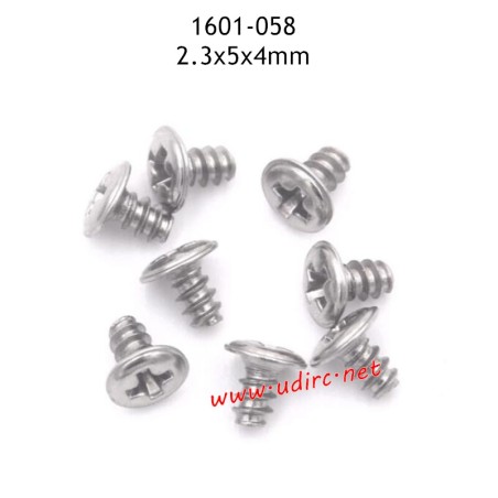 UDIRC UD1601 RC Truck Parts 2.3X5x4MM PB Screws 1601-058
