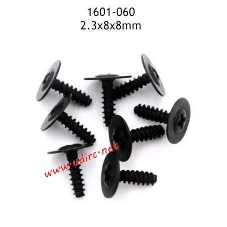 UDIRC UD1601 RC Truck Parts 2.3X8X8mm PB Screws 1601-060