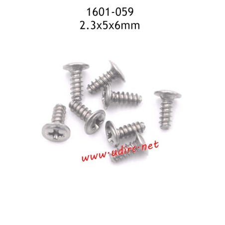 UDIRC UD1601 RC Truck Parts 2.3X6X5mm PB Screws 1601-059