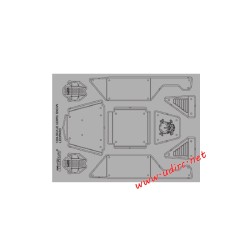 UDIRC UCX2405 1/24 Snow Leopard RC Car Upgrade Parts Metal Car Shell UCX24-P089