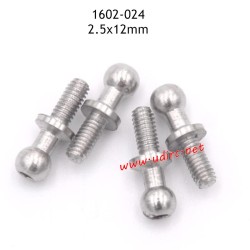 UDIRC UD1602 RC Car Parts 2.5X12MM Pivot Balls 1602-024