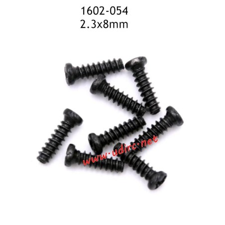 UDIRC UD1602 Parts 2.3X8mm PB Screws 1602-054