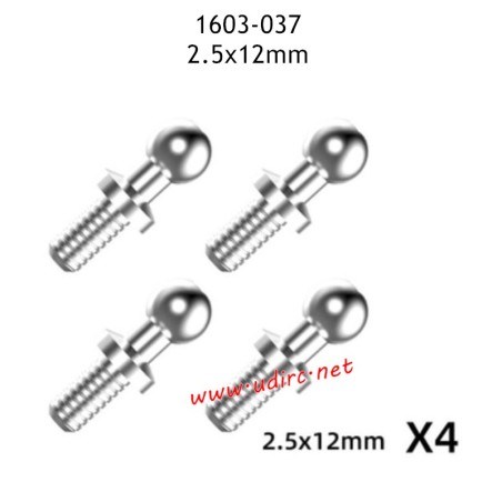 UDIRC UD1603 Parts 2.5X12MM Ball Head Screw 1603-037