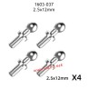 UDIRC UD1603 Parts 2.5X12MM Ball Head Screw 1603-037