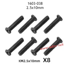 UDIRC UD1603 Parts 2.5X10MM KM Screws 1603-042