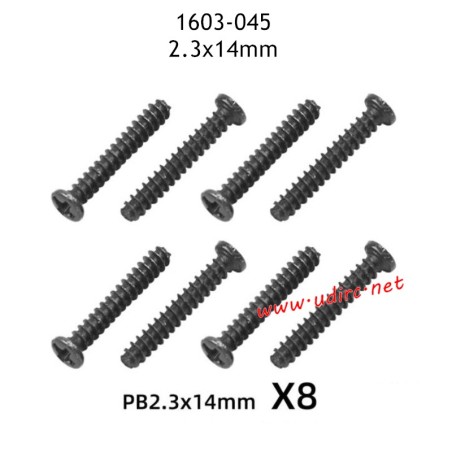 UDIRC UD1603 Parts 2.3X14MM PB Screws 1603-045