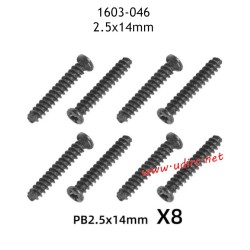 UDIRC UD1603 Parts 2.5X14MM PB Screws 1603-046