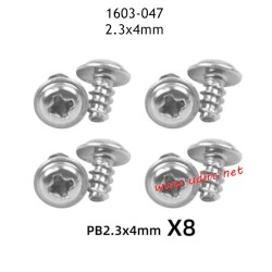UDIRC UD1603 RC Car Parts 2.3X4MM PB Screws 1603-047