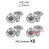 UDIRC UD1603 RC Car Parts 2.3X4MM PB Screws 1603-047