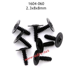 UDIRC UD1604 Parts 2.3x8x8mm PB Screws 1604-060