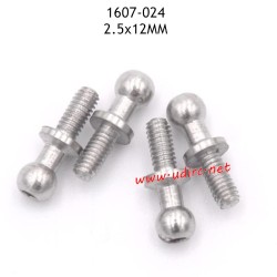 UDIRC UD1607 RC Car Parts 2.5X12MM Pivot Balls 1607-024
