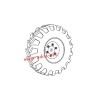 UDIRC UCX2401 RC Truck Parts Wheel UCX24-P004