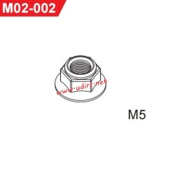 UDIRC 1001 1002 1002SE Parts M5 Hex Flanged Nylon Insert Lock Nut M02-002