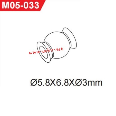UDIRC 1001 1002 1002SE Parts 5.8x6.8x3mm Hollow Ball M05-033