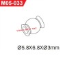UDIRC 1001 1002 1002SE Parts 5.8x6.8x3mm Hollow Ball M05-033