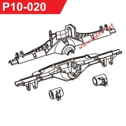 UDIRC 1001 1002 1002SE Parts Rear Axle Housing P10-020