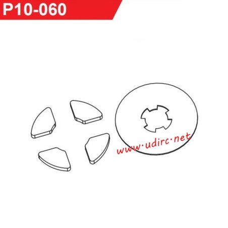 UDIRC 1001 1002 1002SE Parts Clutch Friction Plate Set P10-060