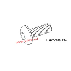 UDIRC UCX2401 Parts 1.4x5mm PM Hexagon Socket Button Head Machine Screw UCX24-S001