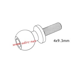 UDIRC UCX2401 Parts 4x9.3mm Hollow Ball Screw UCX24-S006