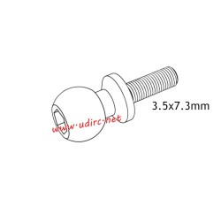 UDIRC UCX2401 RC Car Parts 3.5x7.3mm Hollow Ball Screw UCX24-S009