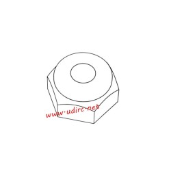 UDIRC UCX2401 Parts Hex Flanged Nylon Lock Nut UCX24-S008