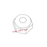 UDIRC UCX2401 Parts Hex Flanged Nylon Lock Nut UCX24-S008