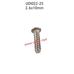 UDIRC UDI022 Remote Control Boat Parts 2.6X10mm Flat Head Screw UDI022-25