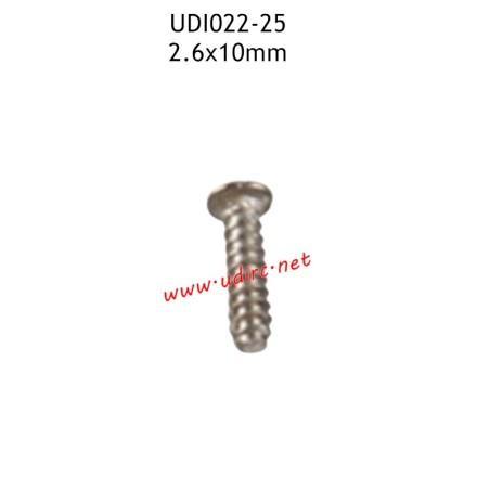 UDIRC UDI022 Remote Control Boat Parts 2.6X10mm Flat Head Screw UDI022-25