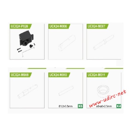 UDIRC UCX2401 1/24 Scale Upgrade Parts Center Gearbox Kit