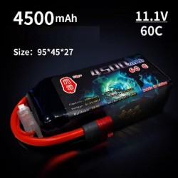 UDIRC M1201 RC Car Parts 3S 4500mAh 60C XT60 Battery