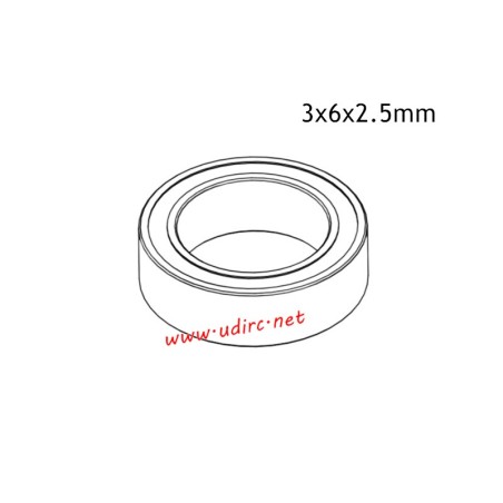 UDIRC UCX2402 RC Car Parts 3x6x2.5mm Ball Bearing UCX24-M011