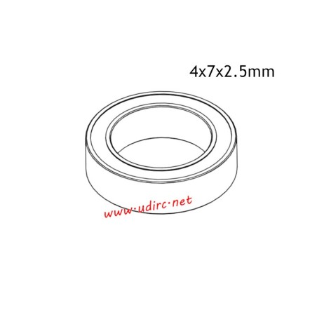 UDIRC UCX2402 RC Car Parts 4x7x2.5mm Ball Bearing UCX24-M012