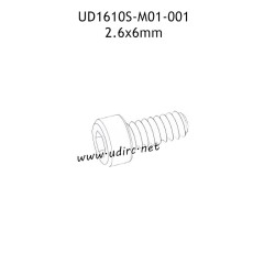 UDIRC UD1610 1610S Parts 2.6x6mm HB Hexagon Socket Head Cap Tapping Screw M01-001