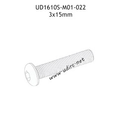 UDIRC UD1610 1610S Parts 3x15mm TM Hexagon Socket Button Head Machine Screw M01-022