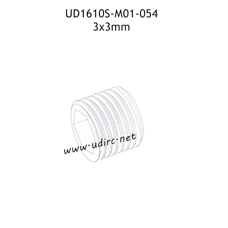 UDIRC UD1610 1610S Parts 3x3mm Set Screws M01-054 UDIRC UD1610 1610S Parts 3x3mm Set Screws M01-054