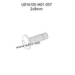 UDIRC UD1610 1610S Parts 2x8mm PM Hexagon Round Head Machine Screw M01-057