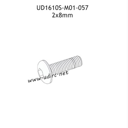 UDIRC UD1610 1610S Parts 2x8mm PM Hexagon Round Head Machine Screw M01-057