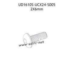 UDIRC UD1610 1610S Parts 2X6mm PM Hexagon Round Head Machine Screw UCX24-S005