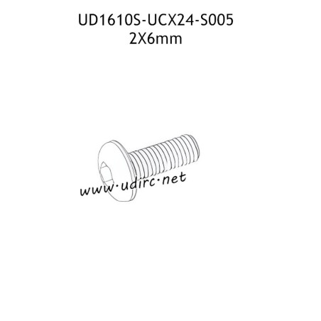 UDIRC UD1610 1610S Parts 2X6mm PM Hexagon Round Head Machine Screw UCX24-S005