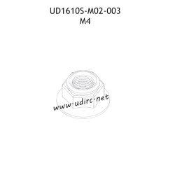 UDIRC UD1610 1610S Parts M4 Hex Flanged Lock Nut M02-003
