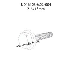 UDIRC UD1610 1610S Parts 2.6X15MM Outer Hexagonal Flange Screw M02-004