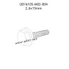 UDIRC UD1610 1610S Parts 2.6X15MM Outer Hexagonal Flange Screw M02-004