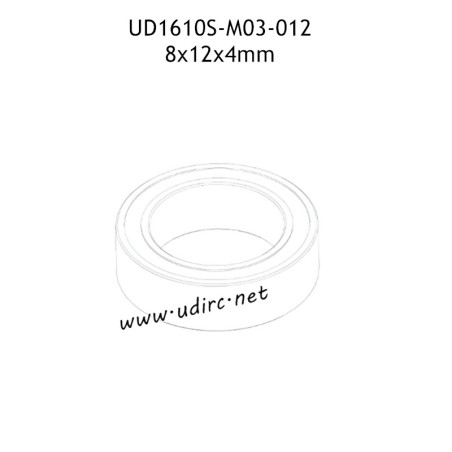 UDIRC UD1610 1610S Parts 8x12x4MM Ball Bearings M03-012